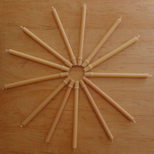 beeswax antique tapers