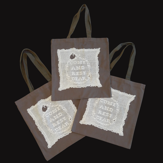 come and rest dear tote